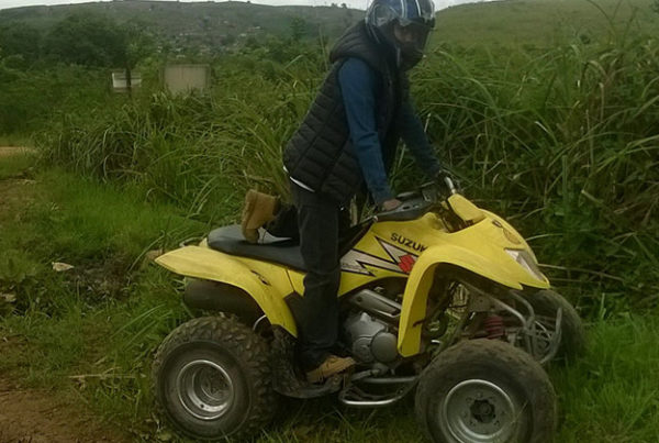 Atthina send us this picture and said he is riding his quad to get rid of matric stress. Suzuki wishes you all the best on your exams!
