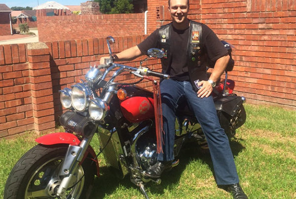 Shaune Catchpole and his Suzuki VZ800