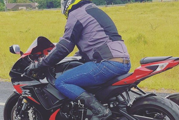 Pieter Bezuidenhout in his GSX-R750L3